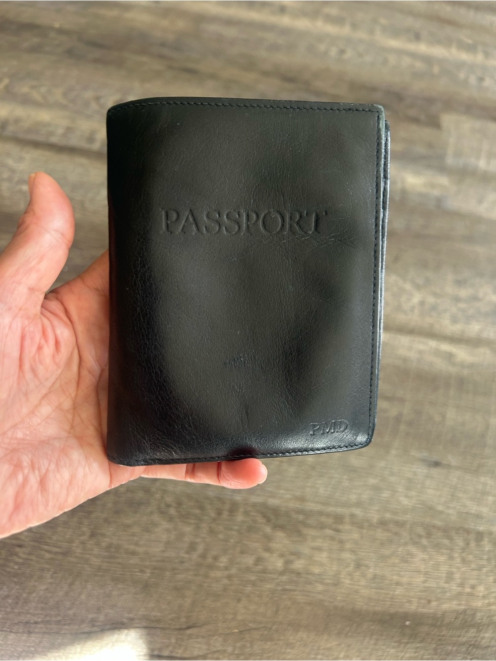Tumi Black Leather Passport Wallet